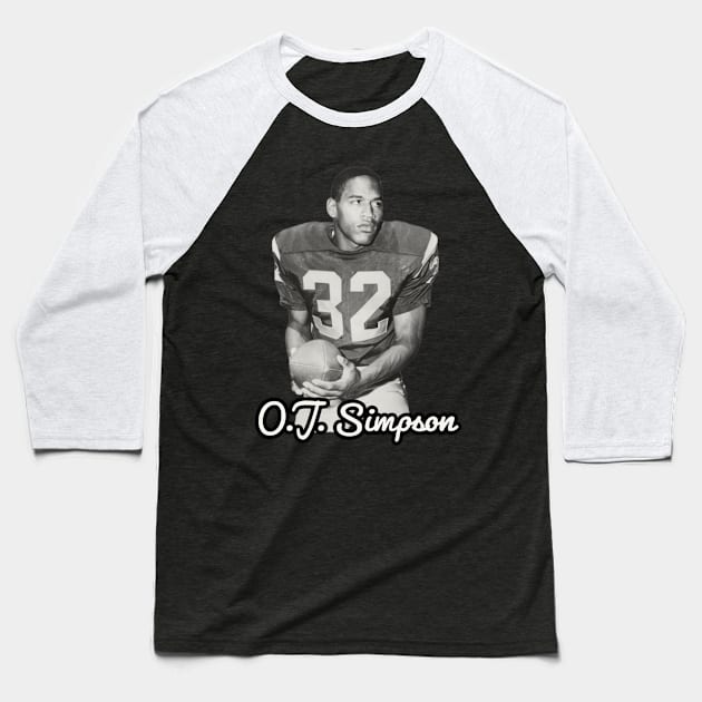 O.J. Simpson / 1947 Baseball T-Shirt by Nakscil